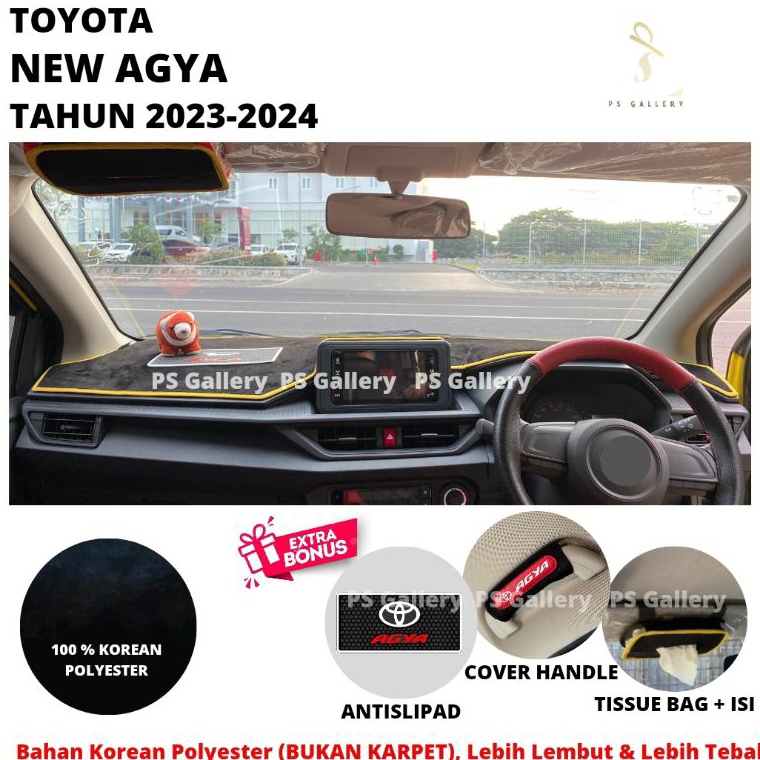 KODE F3J Alas Dasbor Mobil NEW AGYA 223224 Aksesoris Cover Dashboard Premium