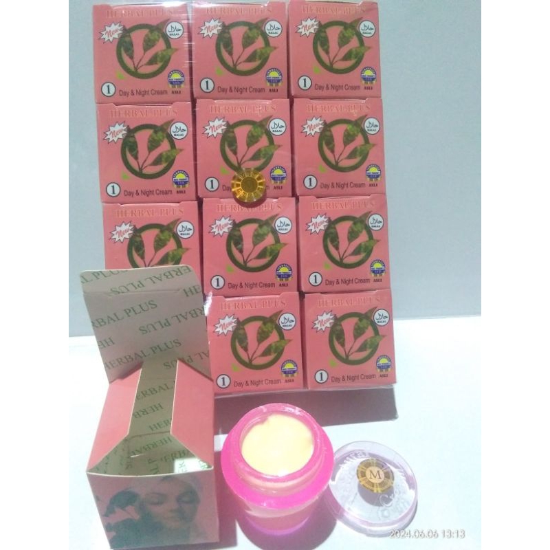 CREAM HERBAL PLUS HOLO M original asli 12pcs