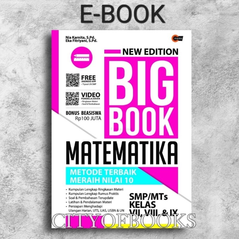 

NEW EDITION BIG BOOK MATEMATIKA SMP Kelas 1, 2 dan 3