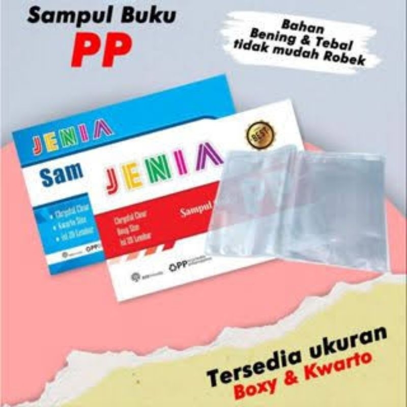 

sampul buku boxy campus plastik 1 pak