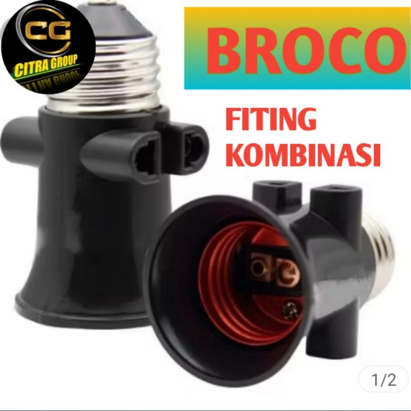 Broco Fitting kombinasi hitam 226 broco fiting colok