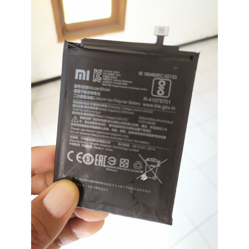 Baterai Redmi note 7 BN4A Second