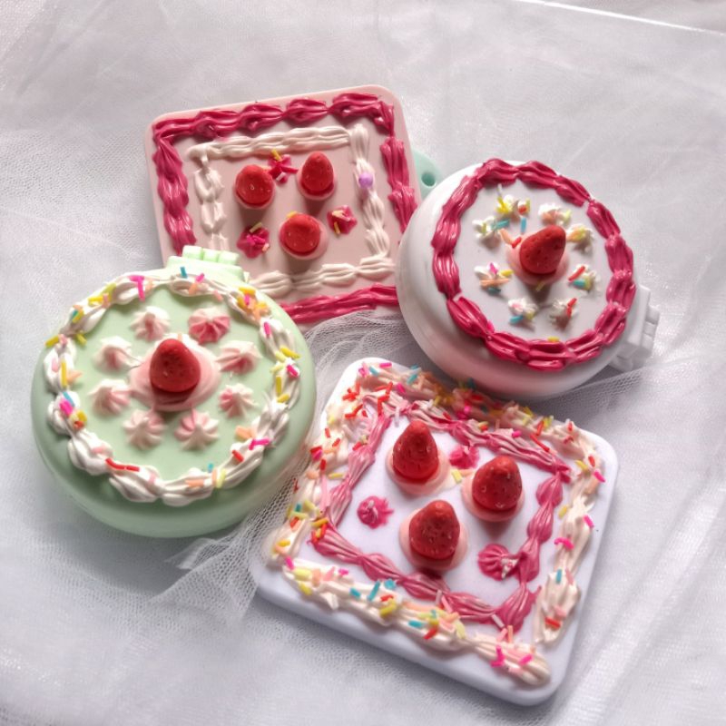 fake cake commpact mirror | cake mirror cute