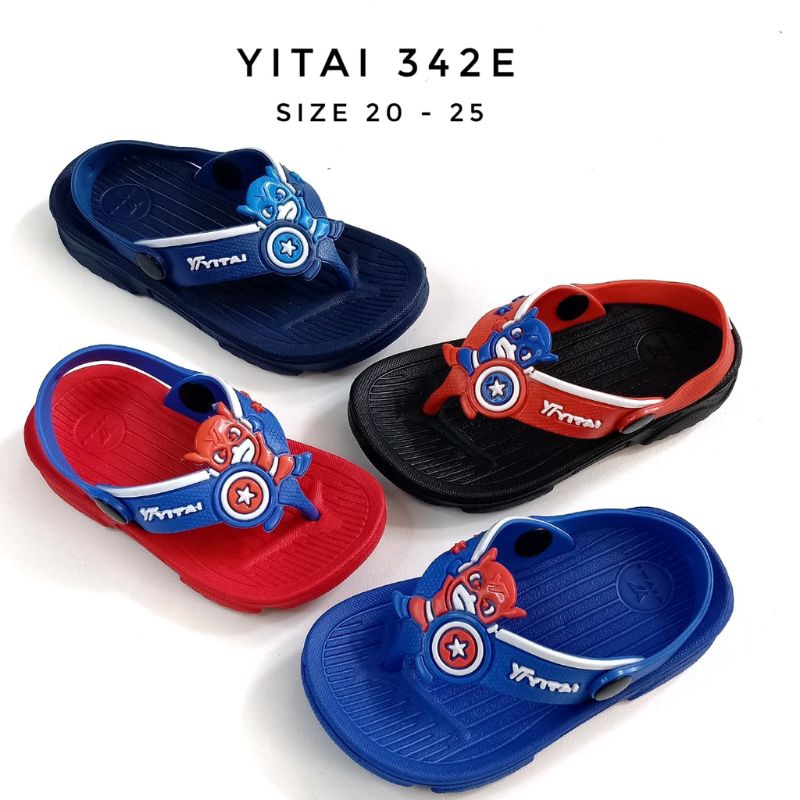 Sandal Anak Cowok Murah Ringan bahan Eva TALI BELAKANG YITAI 342