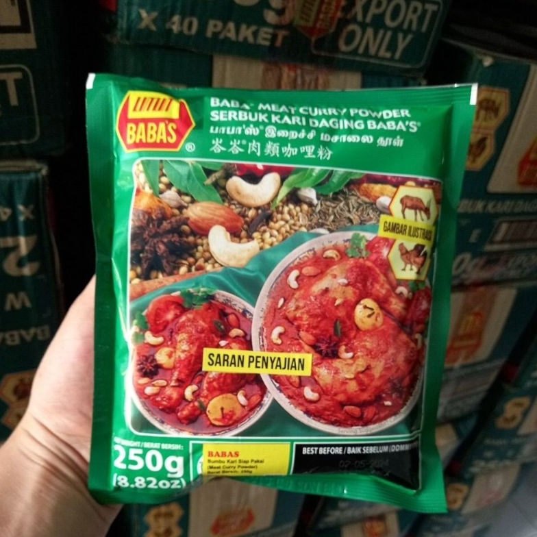 

Terlaris Babas Meat Curry Bumbu Kari Daging No 1 BABAS Import Expired Paling Lama