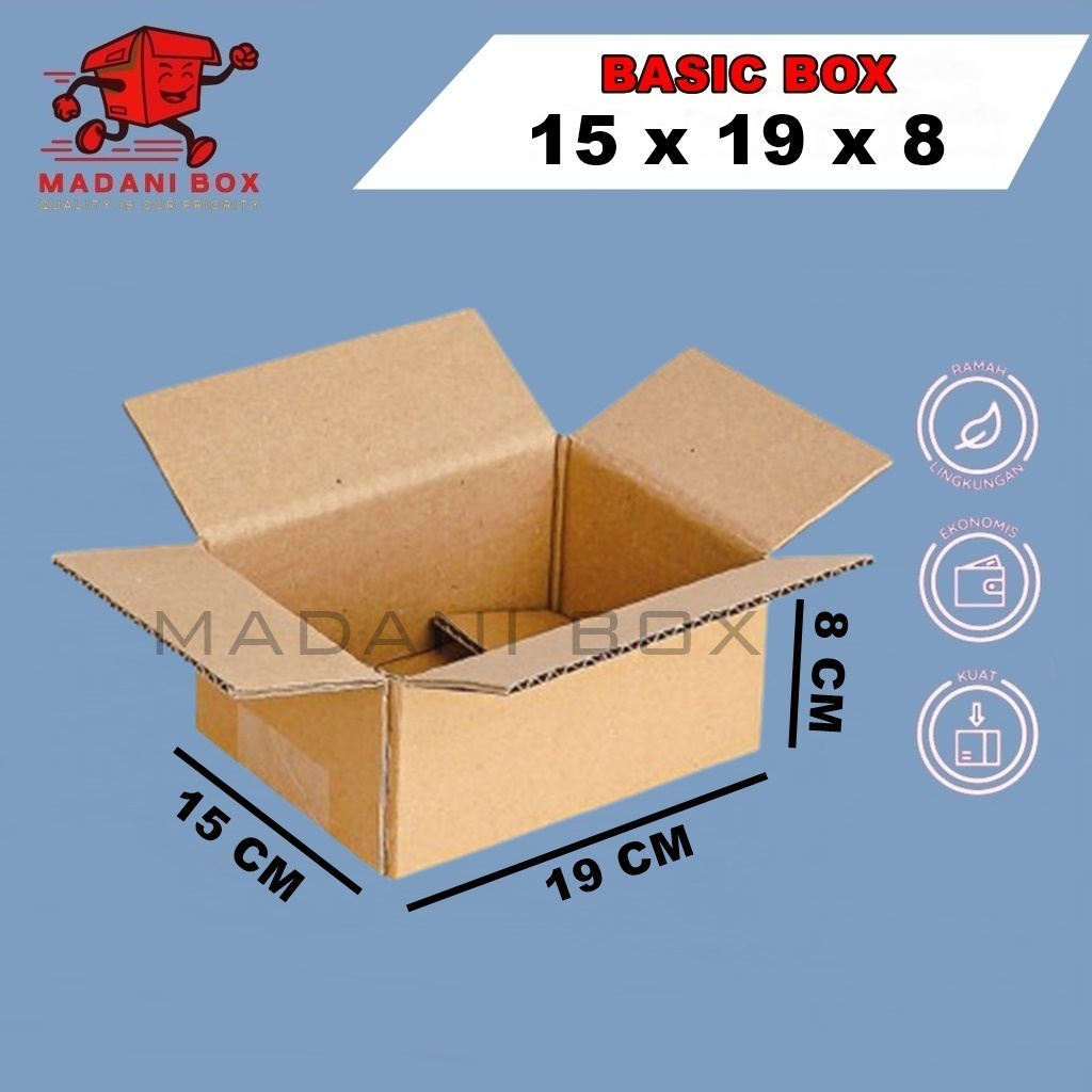 

Kardus Packing 15x9x8 - Karton Box Dus Packaging Obat Vitamin Oil Polos Murah