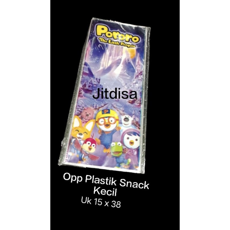

(Isi 10)Plastik Snack Ulang Tahun Kecil (ultah) 15X38 / Plastik Karakter / Plastik OPP PORORO
