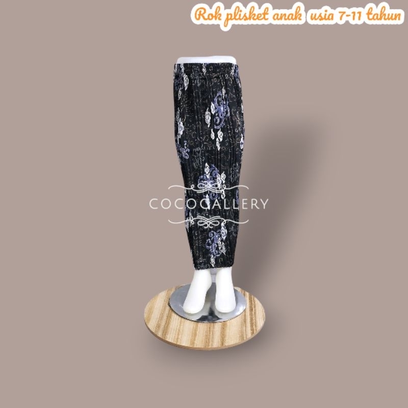 bawahan kebaya anak usia 7-12 tahun/rok plisket batik/bawahan kebaya anak modern