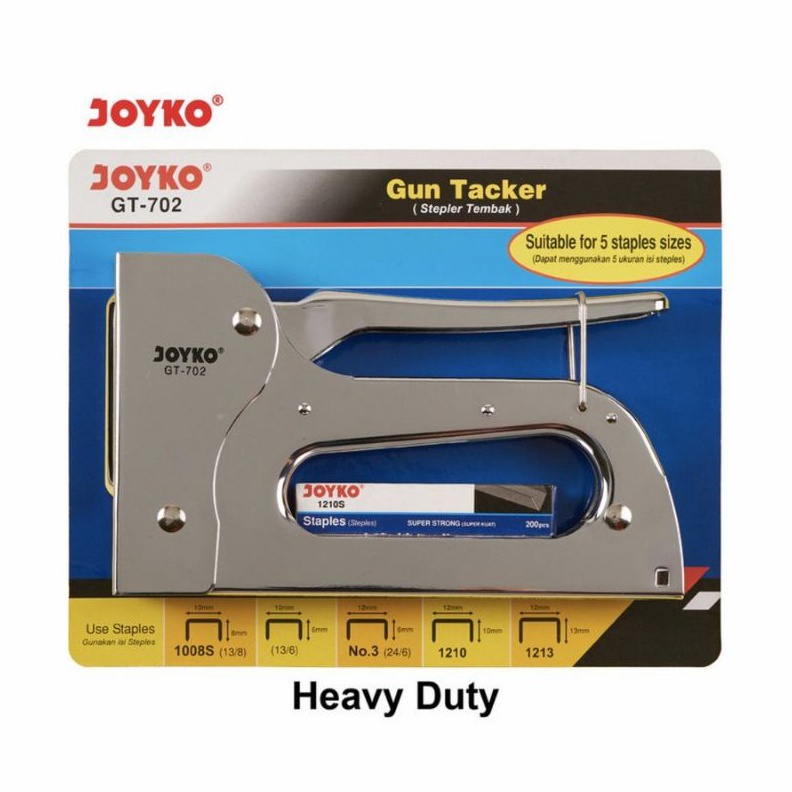 

BRAND Gun Tacker GT72 Joyko Staples Tembak Heavy Duty