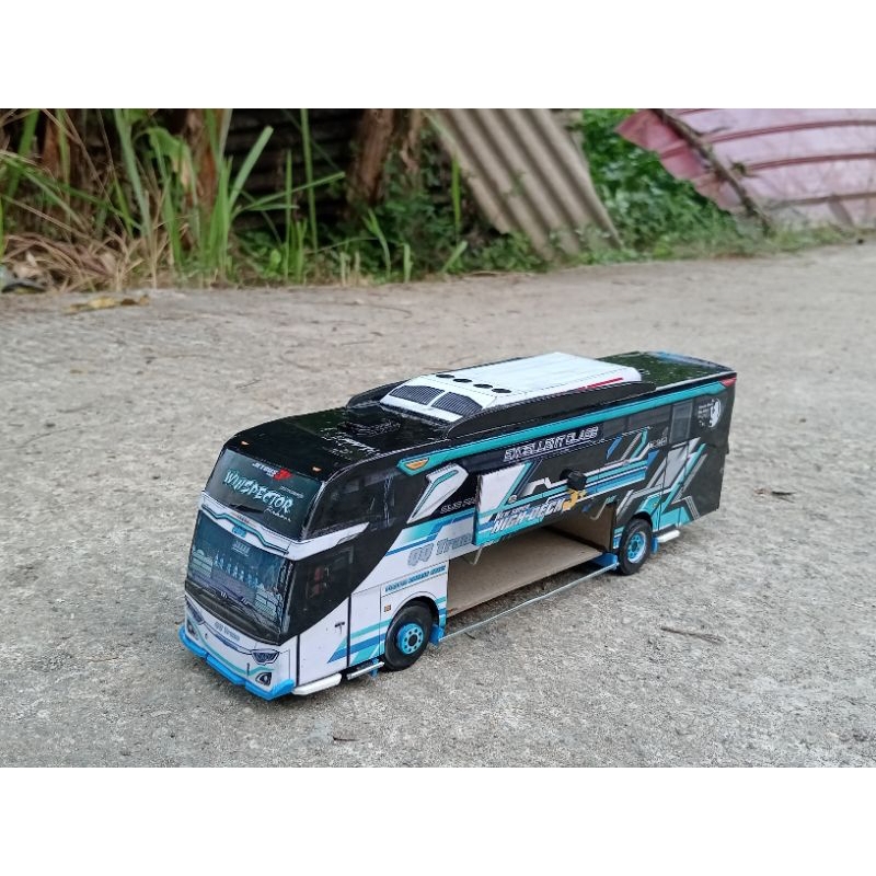 PAPERCRAFT BUS QQ TRANS "WINSPECTOR" SPEK BUKAAN