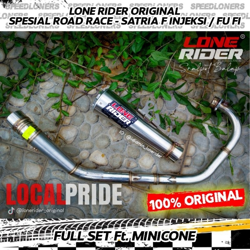 LONE RIDER ORIGINAL - Knalpot Lone Rider FU FI - SRR - SATRIA FU 150 INJEKSI