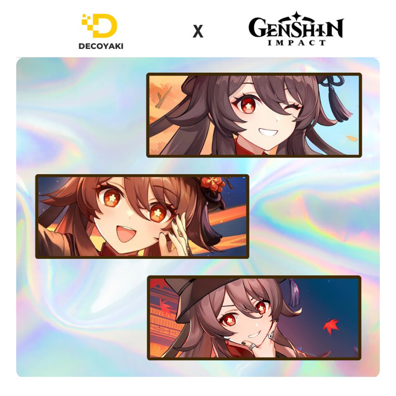 

Sticker Slap Hologram Hutao Genshin Impact, Stiker Hologram Hutao Genshin Impact