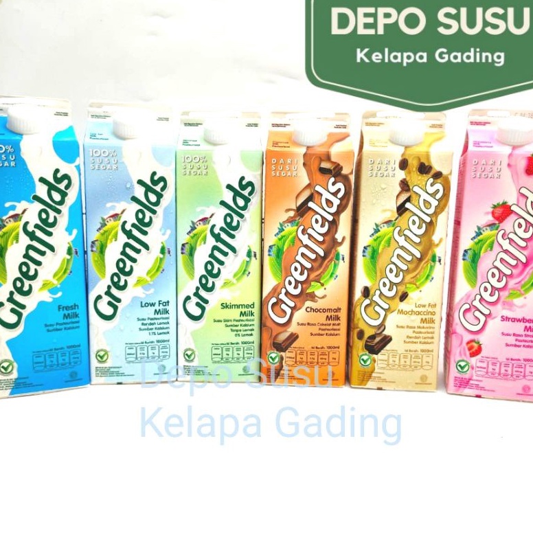 

Terlaris Susu Greenfields Fresh All Varian 1L Coklat Skim Strawberry Mocha Low fat Greenfield Milk Jersey 18 18 liter jumbo Freshmilk