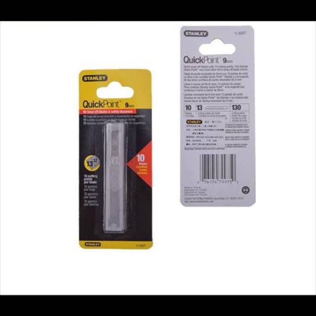 

BRAND isi Refill Cutter 9mm Stanley 1pc SO Blade QPoint 113T Stanley