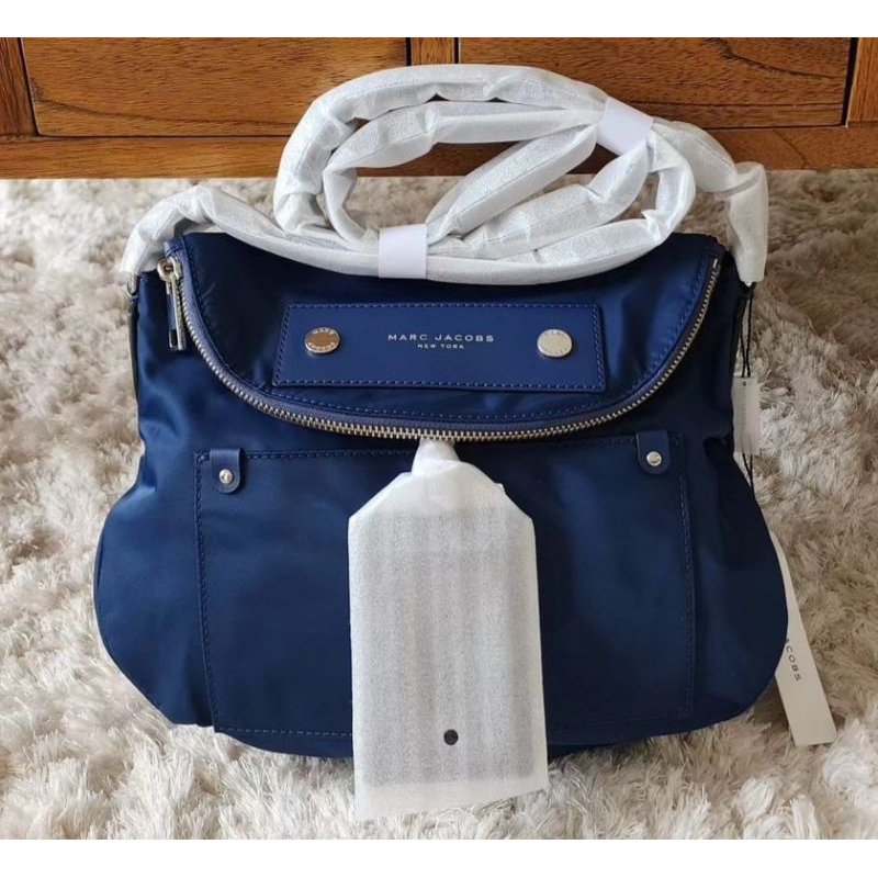 new mj messenger large preppy blue original bag