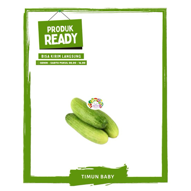 

Timun Baby / Sayur Sayuran Segar Ready On Mallahrizwa