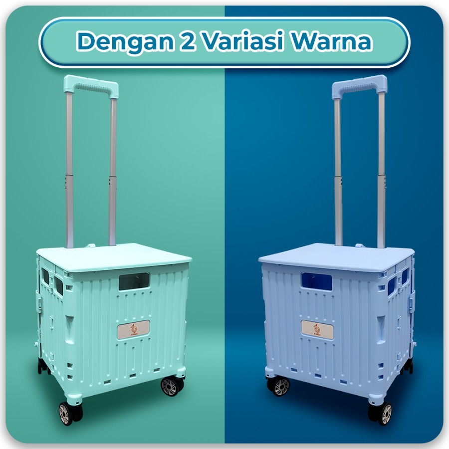 RB ( OMG ) Keranjang Koper Trolley Troli Lipat Keranjang Belanja Tangga Pet Stroller Trolley