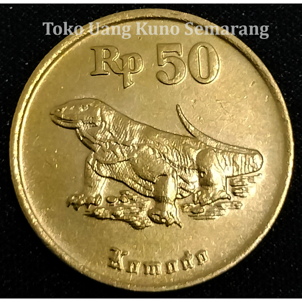 Uang Kuno Koin 50 Rupiah 1991~1998 Komodo (Sudah dibersihkan)
