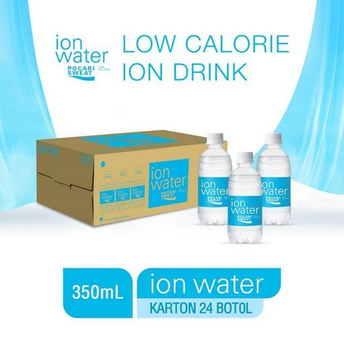 

1 Dus 24 Pcs Pocari ION WATER Low Calorie 350 mL Sweat Drink Less Sugar Botol