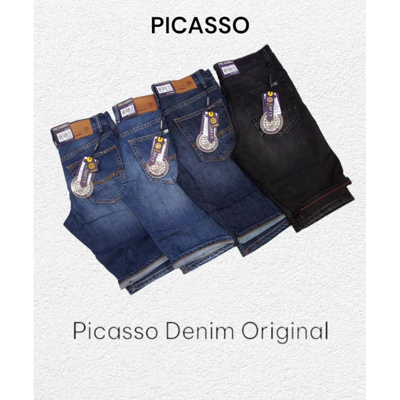 CELANA JEANS PICASSO PENDEK ORIGINAL