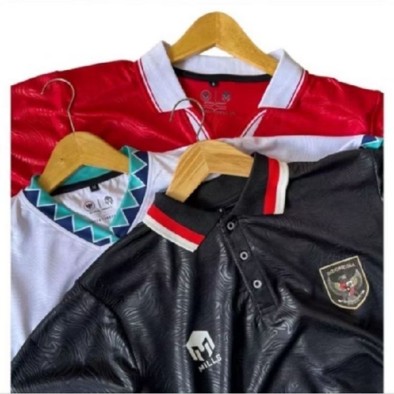 JERSEY BOLA TIMNAS INDONESIA MILLS 2023 KAOS OLAHRAGA FUTSAL