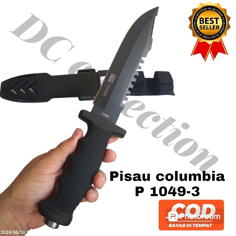 pisau columbia, pisau survival columbia terbaik cod, pisau columbia P 1049-3