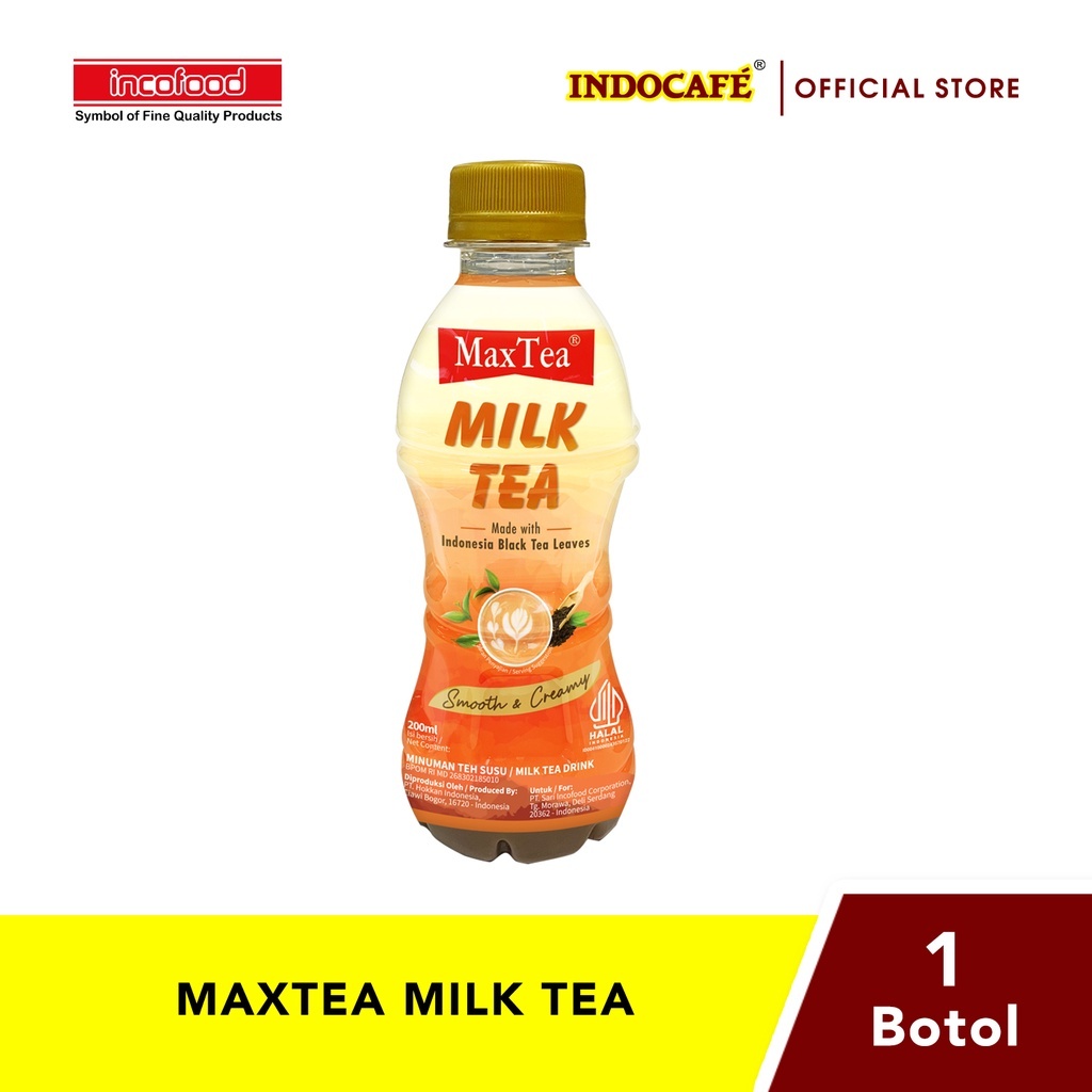 

MaxTea Milk Tea/Macha Latte botol 200 ml
