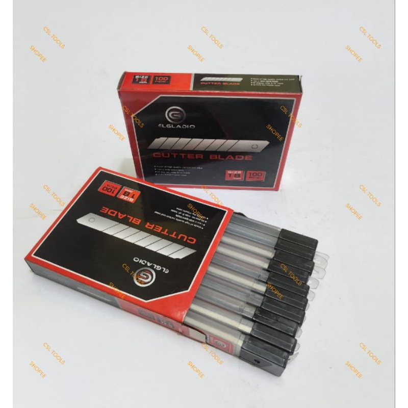 

Refil Cutter Besar ELGLADIO - Mata Pisau Cutter Besar 1 Pak 12 Tube