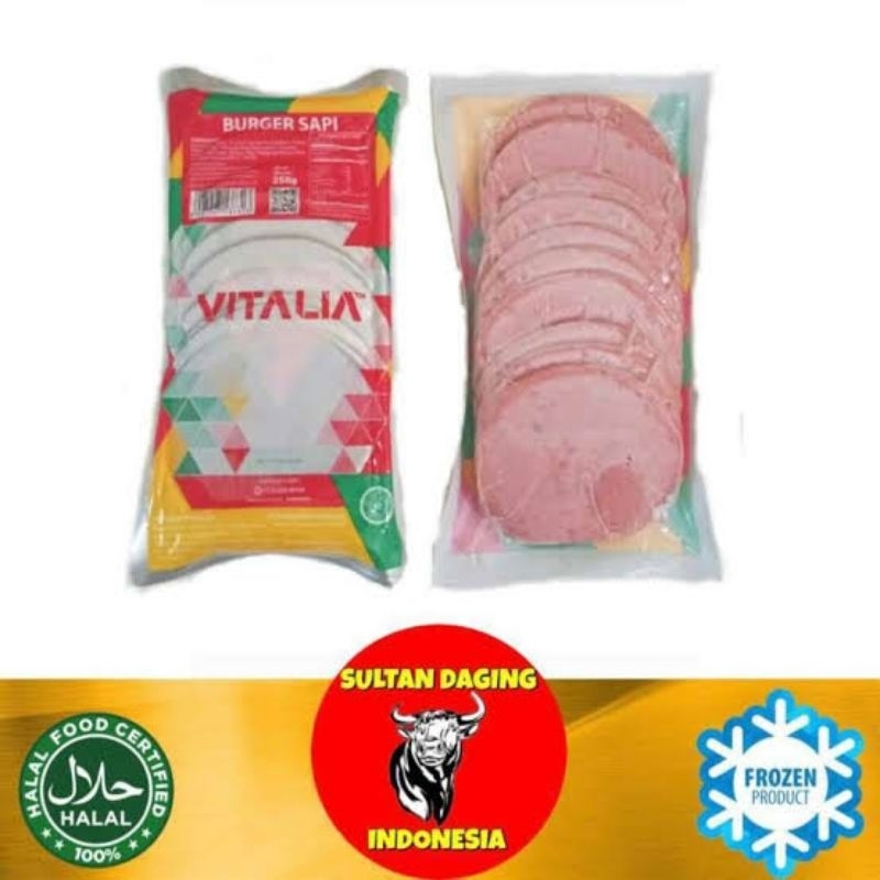 

Vitalia Roti Burger / Ham Burger Sapi isi 20