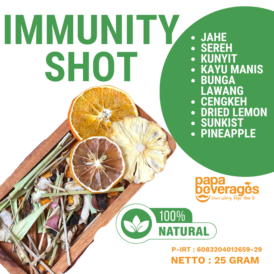 

-IMMUNITY SHOT- Teh Rempah Alami | Teh Herbal Alami | Teh Diet Alami