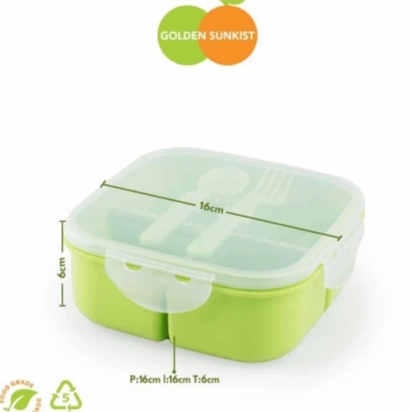 tempat makan golden sunkist/kotak makan golden sunkist