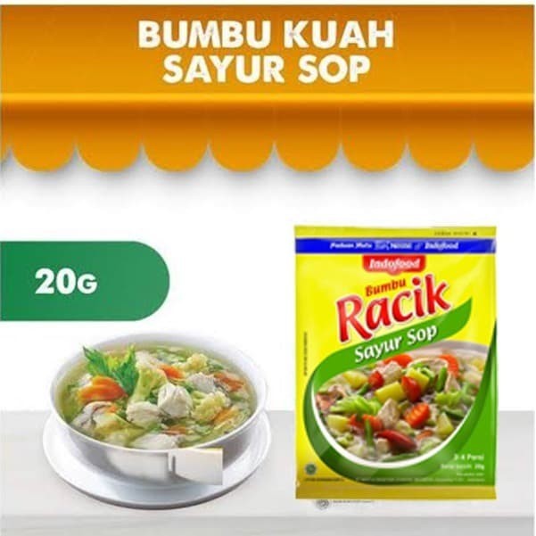 

Racik Sayur Sop 20gram 1renceng isi 10bungkus | Promo Murah