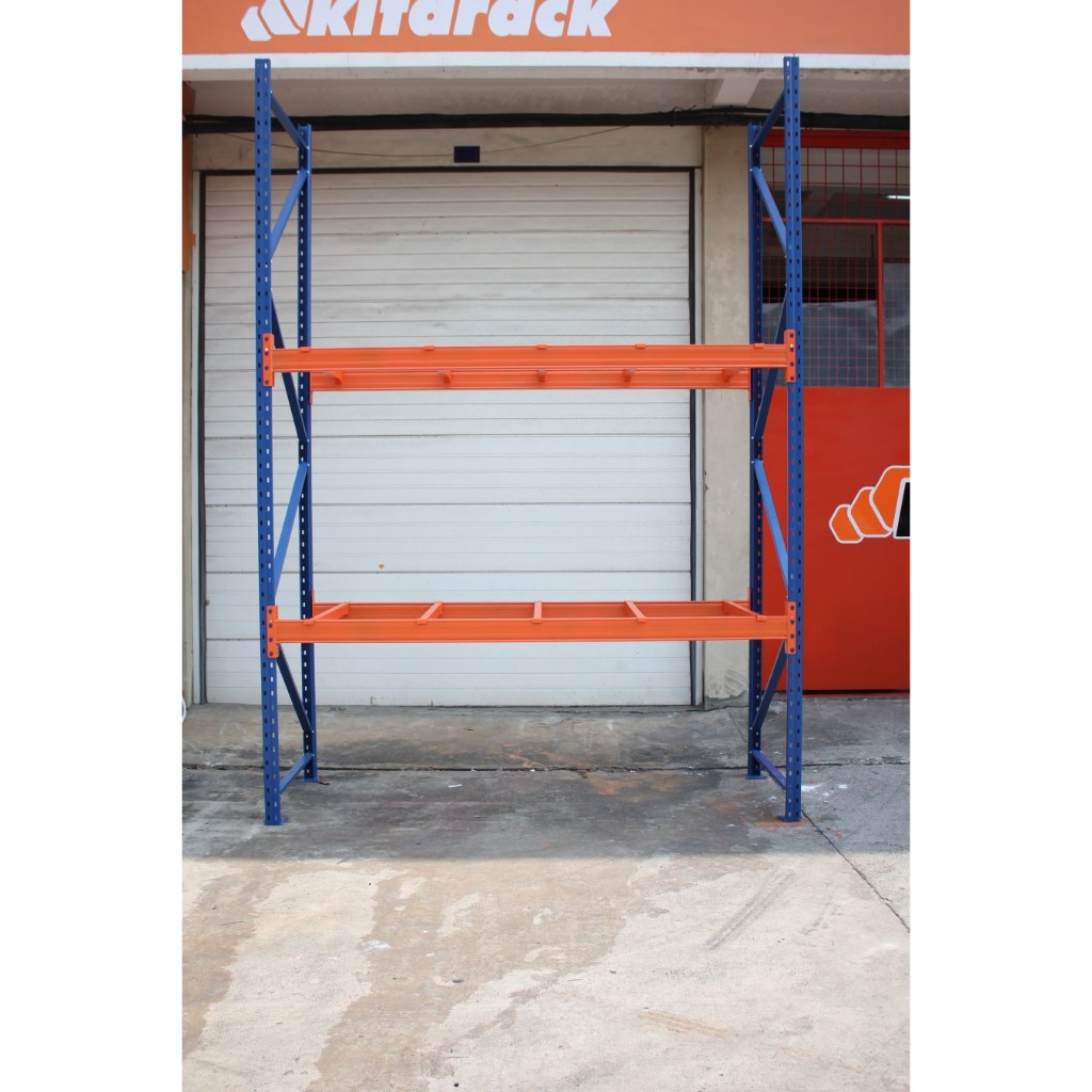Pallet Rack Heavy Duty KITARACK Rak Palet Besi 2 Layer Kapasitas 3 Ton / Layer Lebar 100cm Tinggi 3M