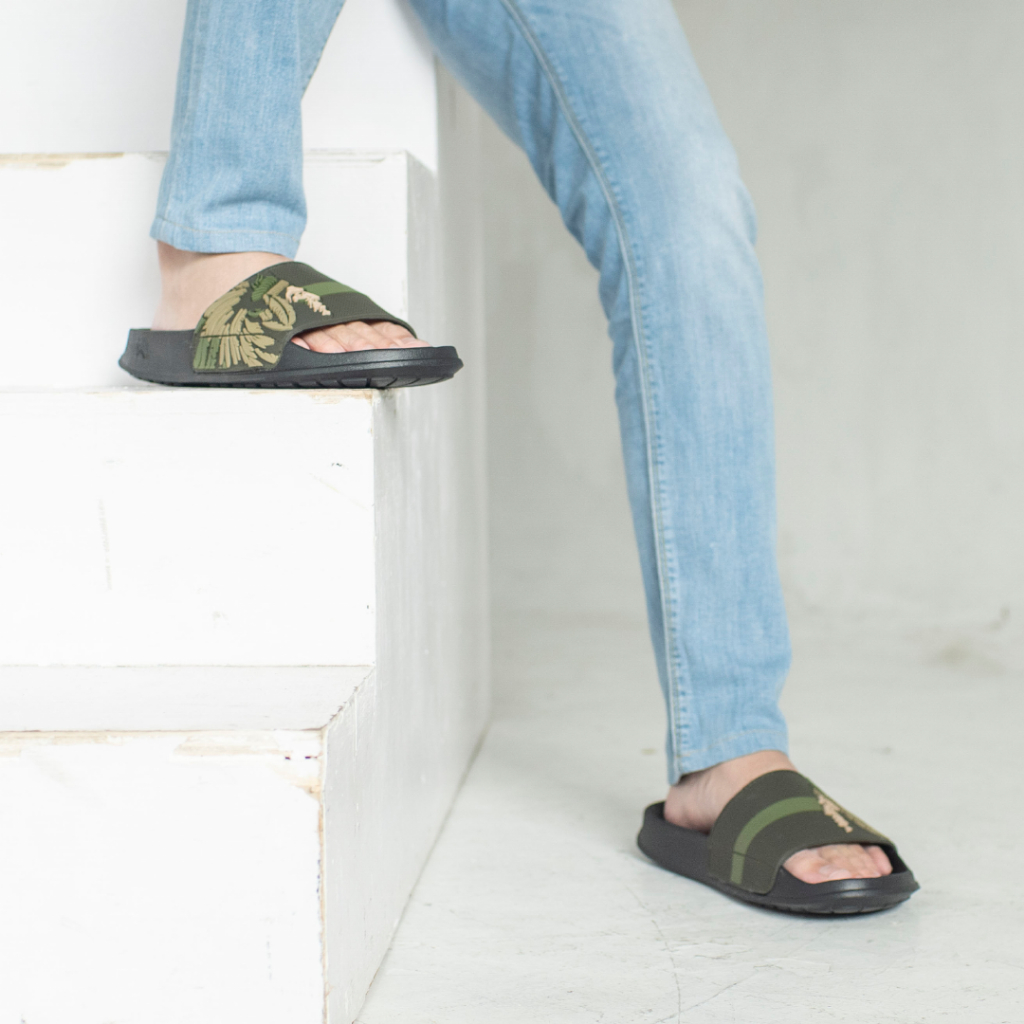 STEP - Sandal Sendal Pria Wanita Jepit Termurah Colorado Apache Olive