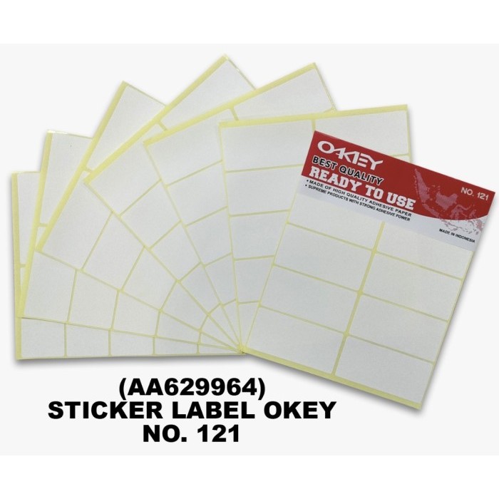 

STICKER LABEL 121 OKEY