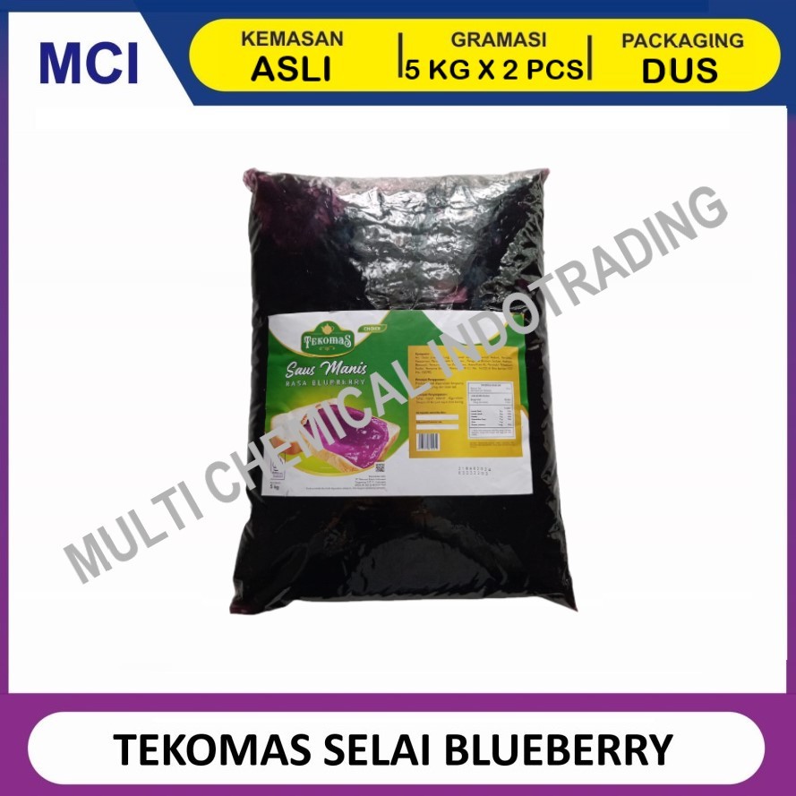 

TEKOMAS SELAI BLUEBERRY SAUS MANIS BLUE BERRY 5 KG - 1 DUS 2 PCS