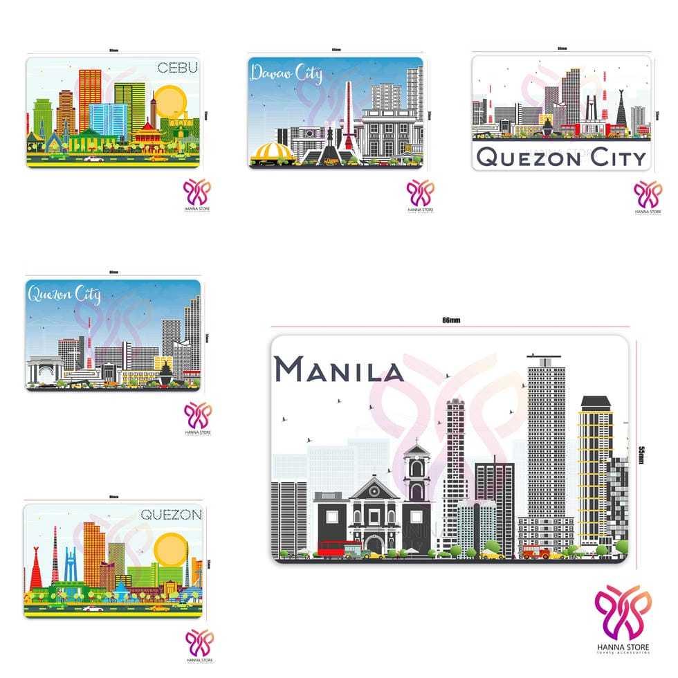 Magnet Tempelan Kulkas Souvenir Filipina Manila