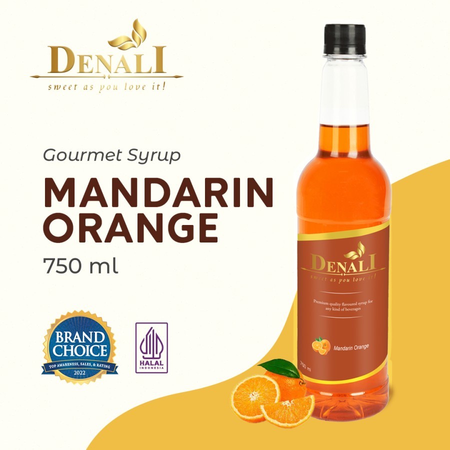 

DENALI MANDARIN ORANGE SYRUP 750 ML - DENALI SIRUP