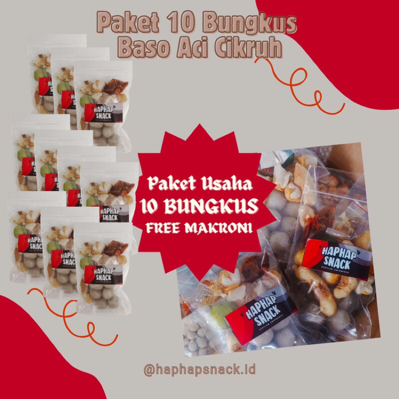 

BASO ACI ORIGINAL PAKET 10pcs FREE MAKRONI
