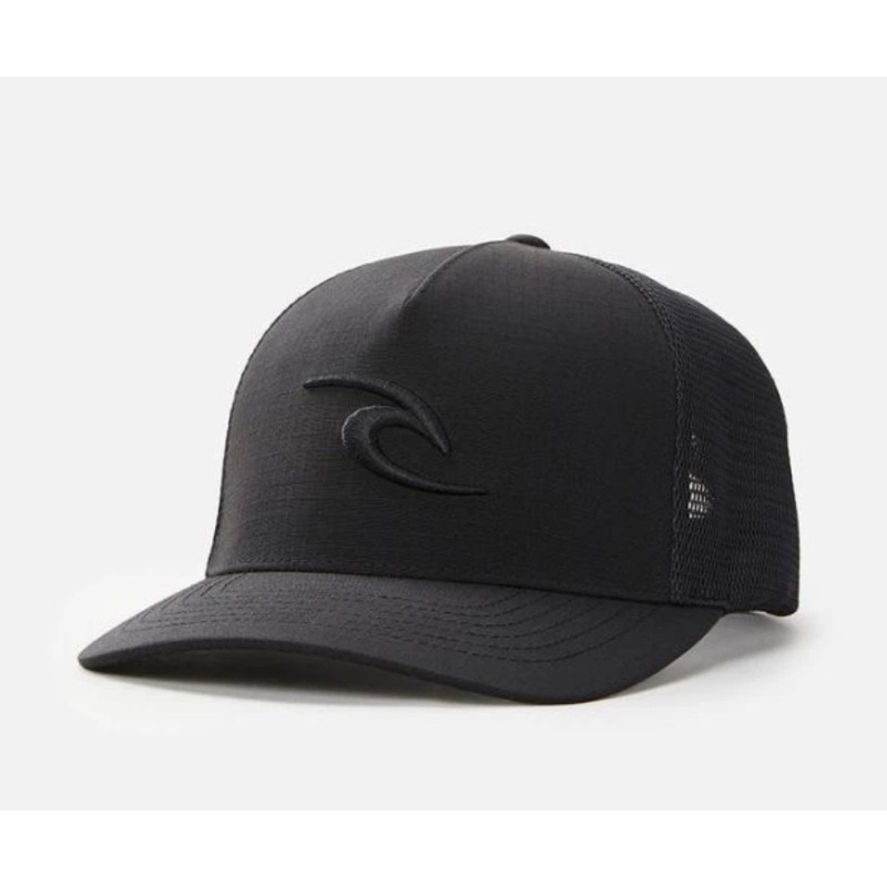 RIPCURL topi trucker logo bordir full black dewasa NEW ORIGINAL 100%