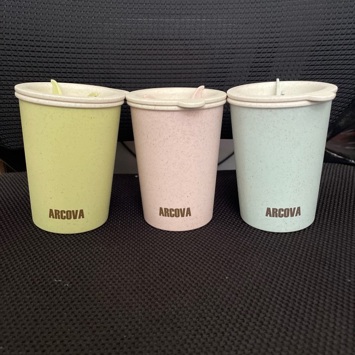 Arcova Wheat Straw Material Cup (300 ML)