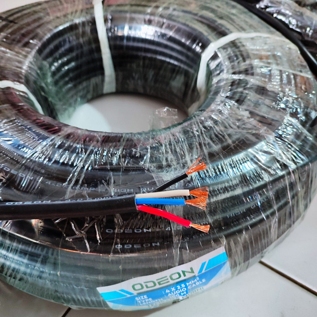 KABEL SPEAKER ISI 4 ODEON 4 x 2.5 Kabel speaker ODEON 4 x 2.5 meteran