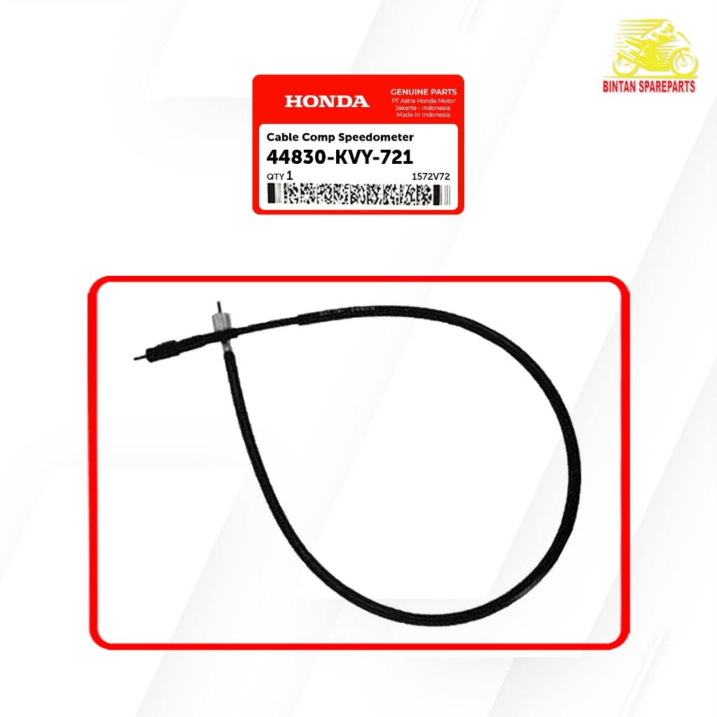 Cable Comp Speedometer 44830 KVY 721