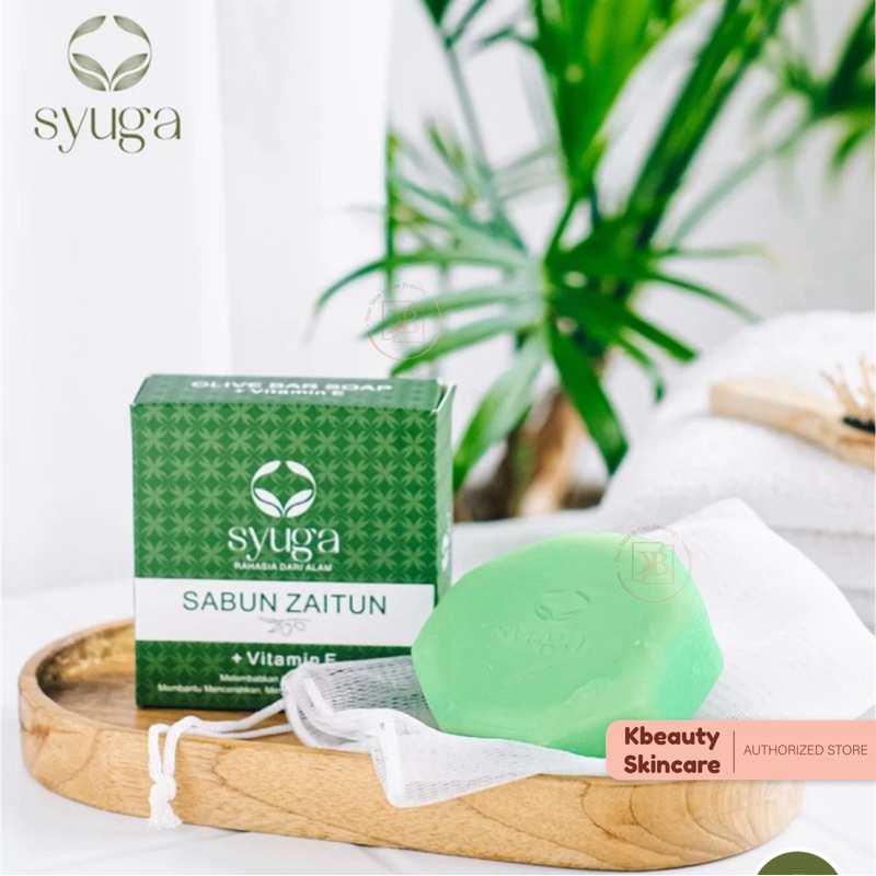 Syuga Sabun Zaitun Pelembab Kulit BPOM 100g Vitamin E Bath Soap Moisturizer