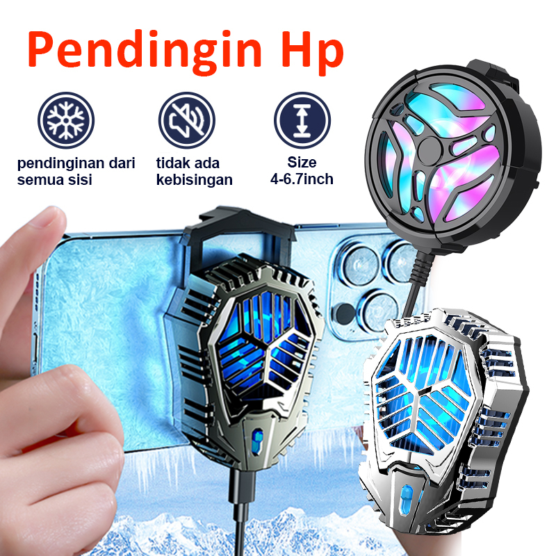 Kipas USB HP Cooler HP Pendingin Handphone Kipas Pendingin HP Radiator HP Clip-on Ultra Tenang Dingi