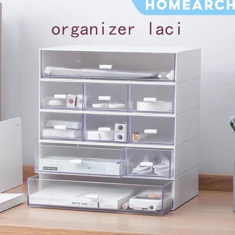 KODE H39I Homearch organizer laci  laci kosmetik  desk organizer  rak organizer  rak meja aesthetic 