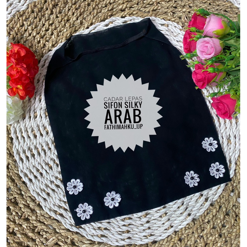 Cadar lepas 2 lapis Sifon Silky arab/Cadar Sifon Bunga couple Ibu dan anak/Cadar anak Termurah