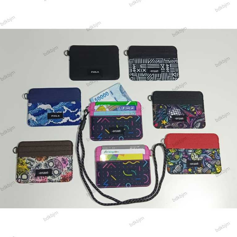 

New!! Dompet Kartu dompet lanyard Pria Wanita Card Wallet Slim Wallet Card Holder Motif keren Makassar
