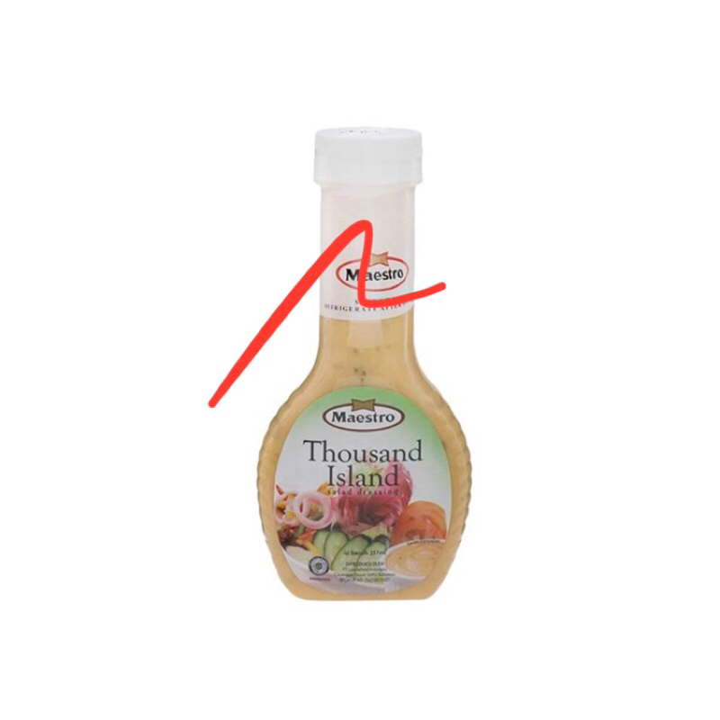 

Maestro Salad dressing 237ml thousand islan wijen sangrai blue cheese