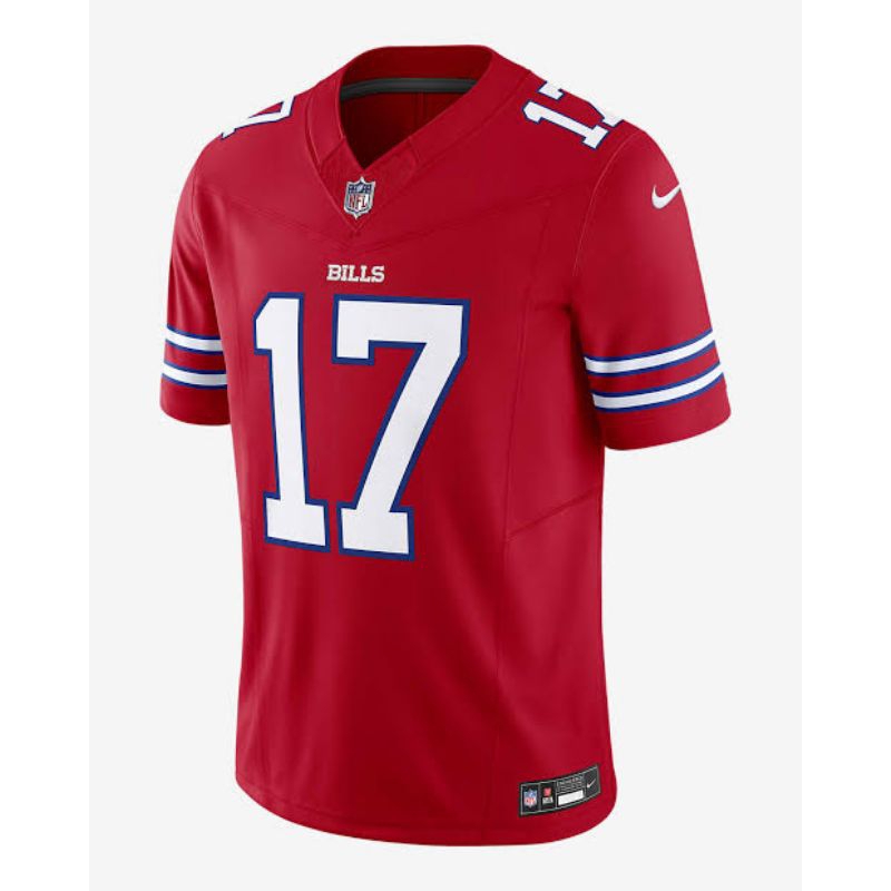 Jersey NFL buffalo bils Allen#17 merah